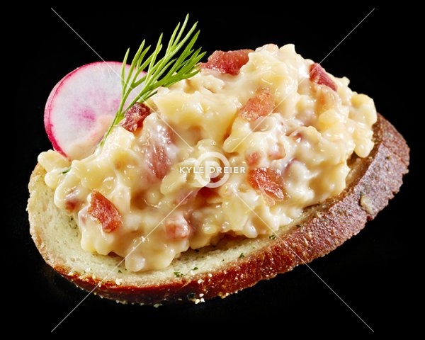 Gouda Cheese Spread on Baguette