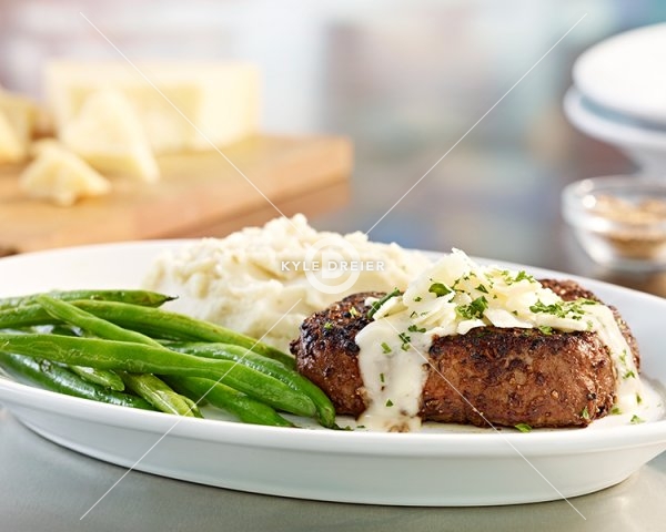 Asiago Cheese Smothered Steak