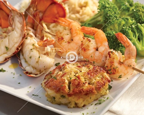 Crabcake and Shellfish Trio