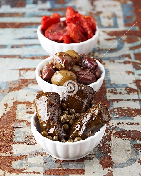 Grape Leaves and Olives