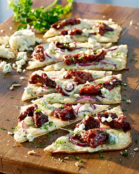 Black and Blue Flatbread