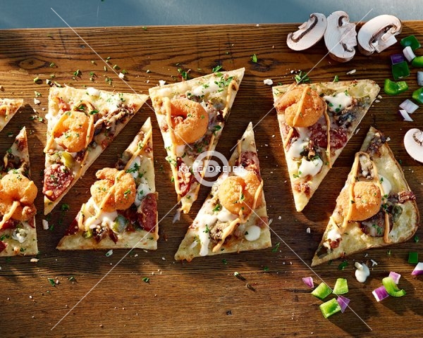 Flatbread on Cutting Board