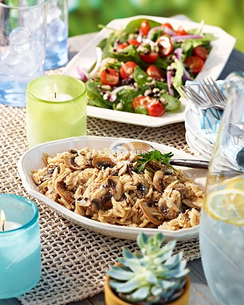Mushroom Orzo
