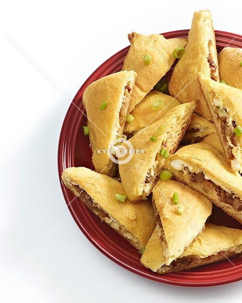 Sausage and Cheese Triangles