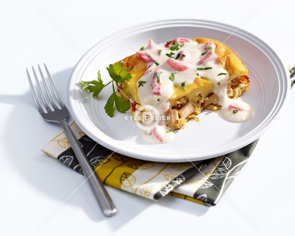 Escalloped Turkey Serving