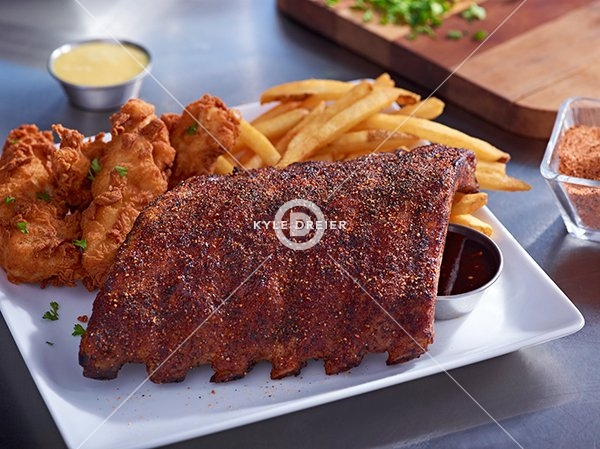 Ribs With Chicken Tenders