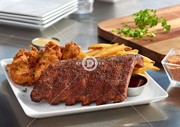 Ribs With Chicken Tenders