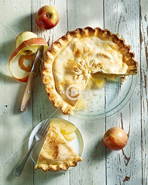 Apple Pie On Wood
