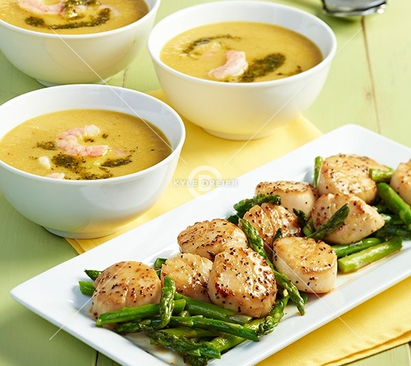 Soup and Scallops