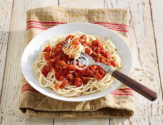 Spaghetti with Fork