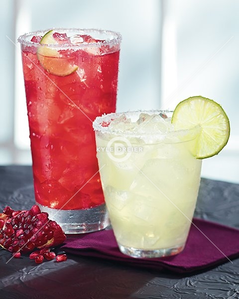 Pomegranate and Lime Cocktails
