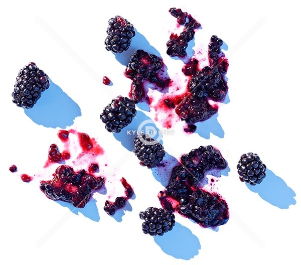 Smashed Blackberries