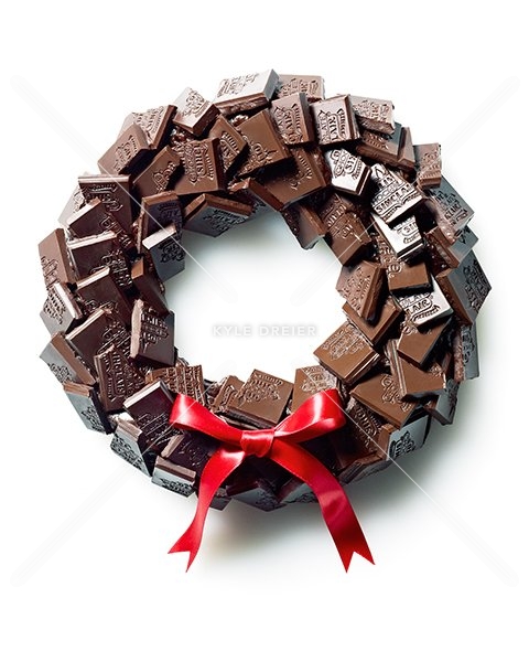 Chocolate Christmas Wreath