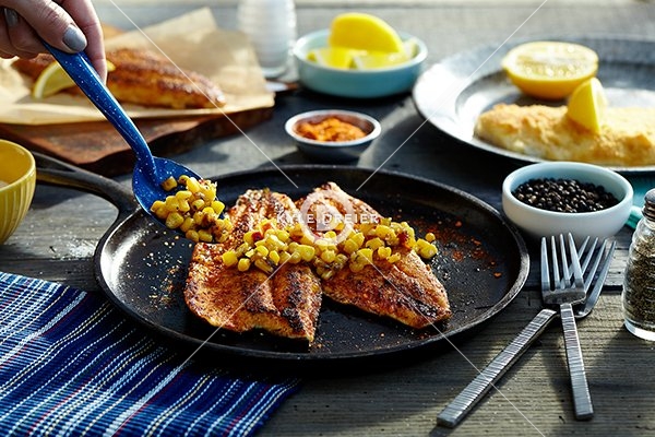 Trout with Relish