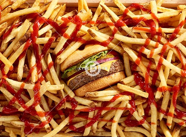 Burger and Fries