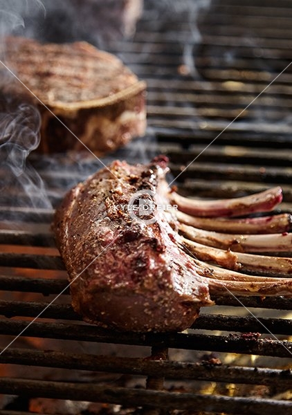 Lamb on Grill