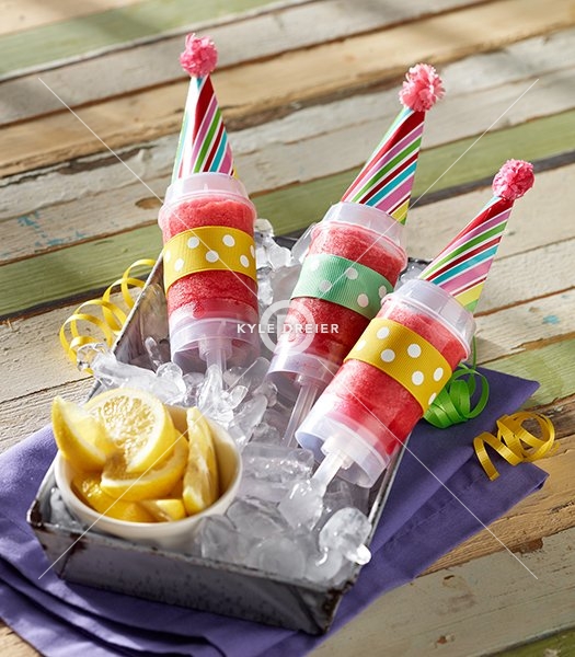 Frozen Lemonade Push-Up Pops
