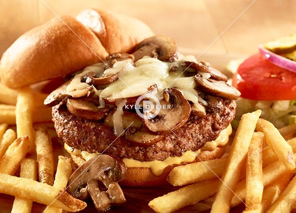Mushroom Swiss Burger
