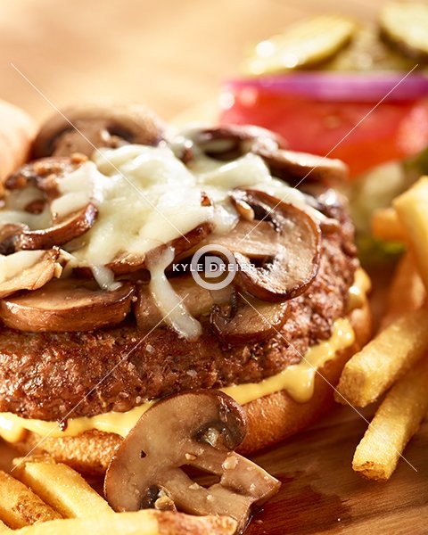 Mushroom Swiss Burger