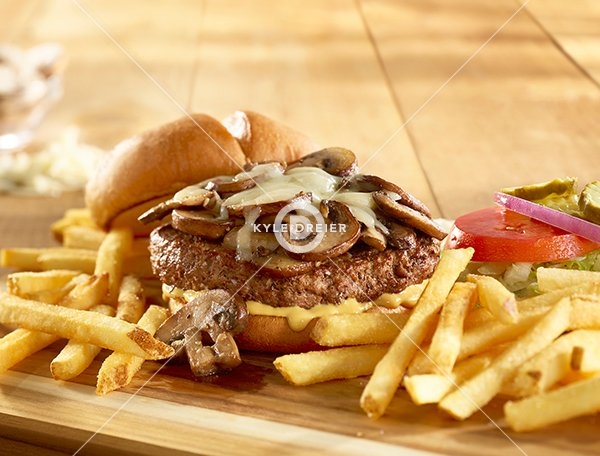 Mushroom Swiss Burger