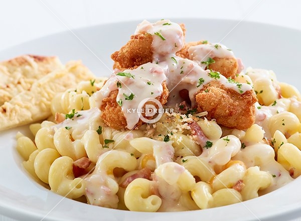 Crispy Chicken Mac and Cheese