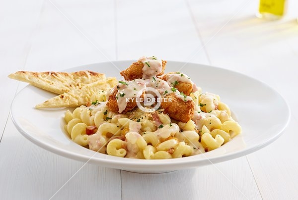 Crispy Chicken Mac and Cheese
