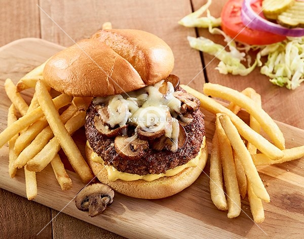 Mushroom Swiss Burger