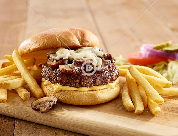 Mushroom Swiss Burger