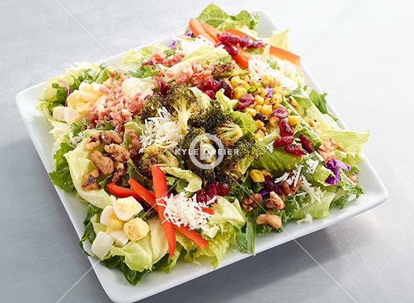Salad and White Sangria