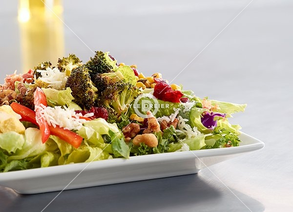 Salad and White Sangria