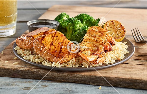 Salmon and Shrimp Combo