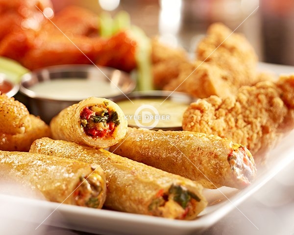 Egg Roll & Chicken Appetizer