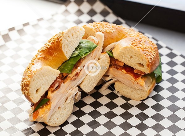 Ham and Cheese Bagel