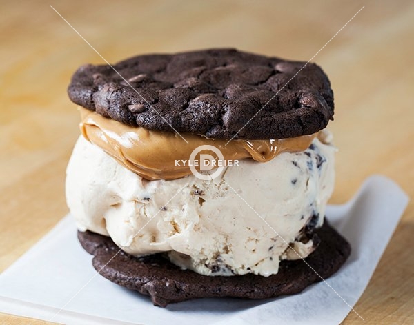 Chocolate Peanut Butter Ice Cream Sandwich