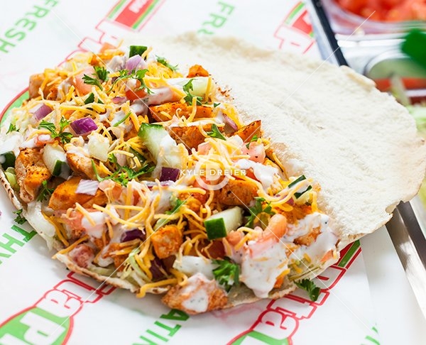 Hot Chicken Pita