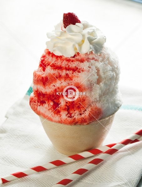 Strawberry Cream Snowcone