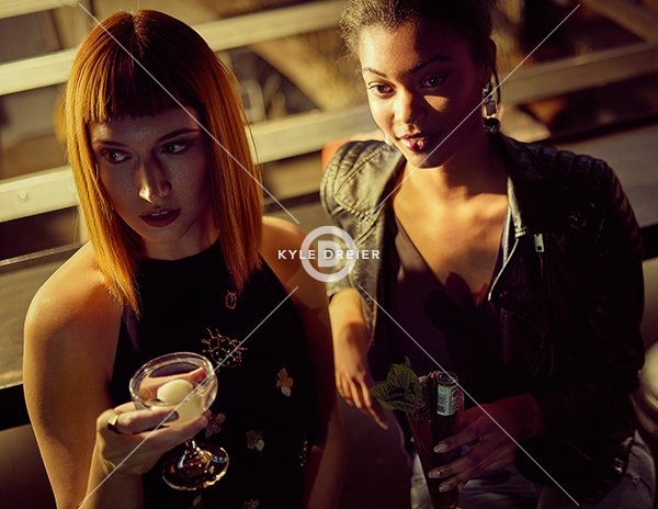 Martini and Fruit Drink