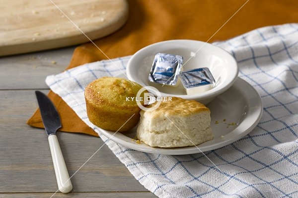 Biscuit and Corn Muffin