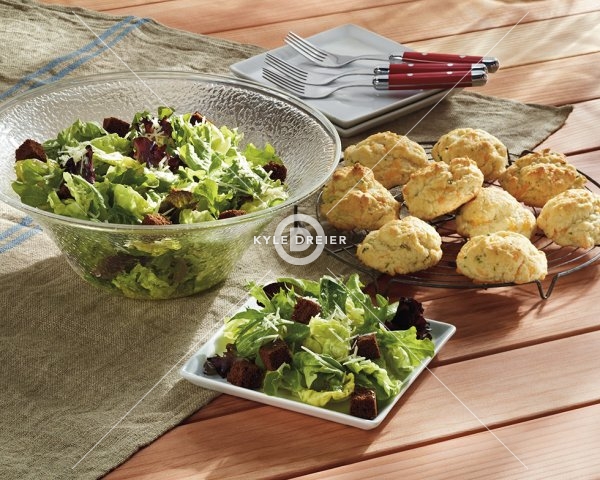 Salad and Bicuits