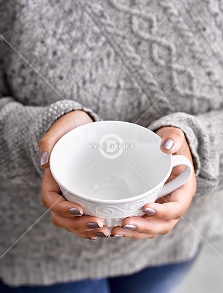 Holding Tea Cups