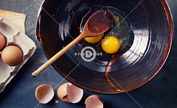 Eggs in Ceramic Bowl