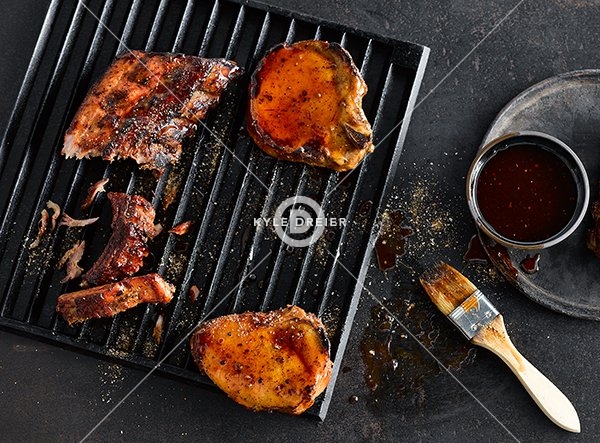 Hickory Bourbon Pork Chops