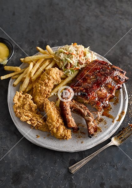 Ribs and Buttermilk Fried Chicken