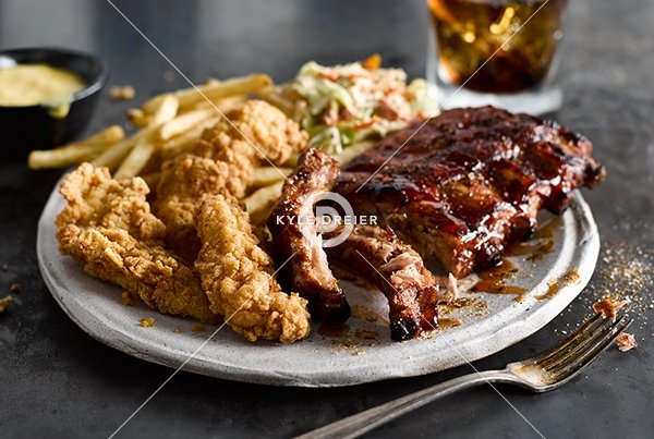 Ribs and Buttermilk Fried Chicken