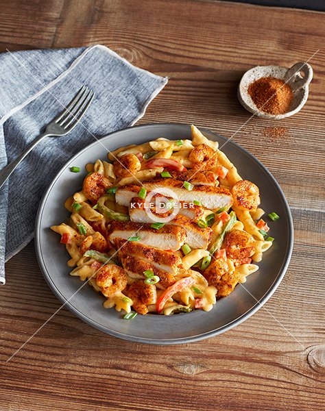Cajun Chicken and Shrimp Pasta