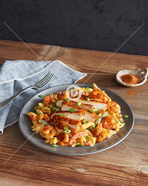 Cajun Chicken and Shrimp Pasta