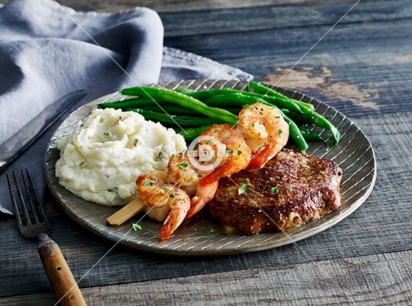 Sirloin Steak and Shrimp