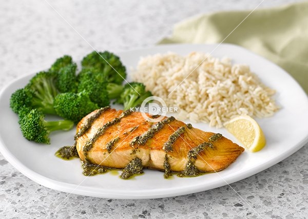 Grilled Pesto Salmon