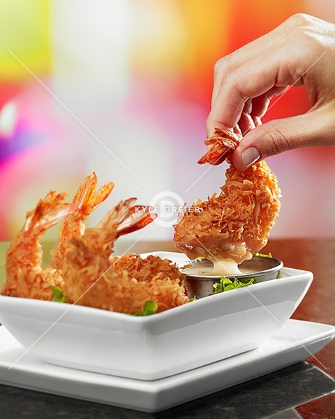 Dipped Coconut Fried Shrimp