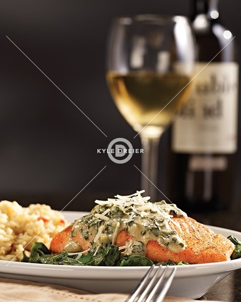 Salmon with White Wine